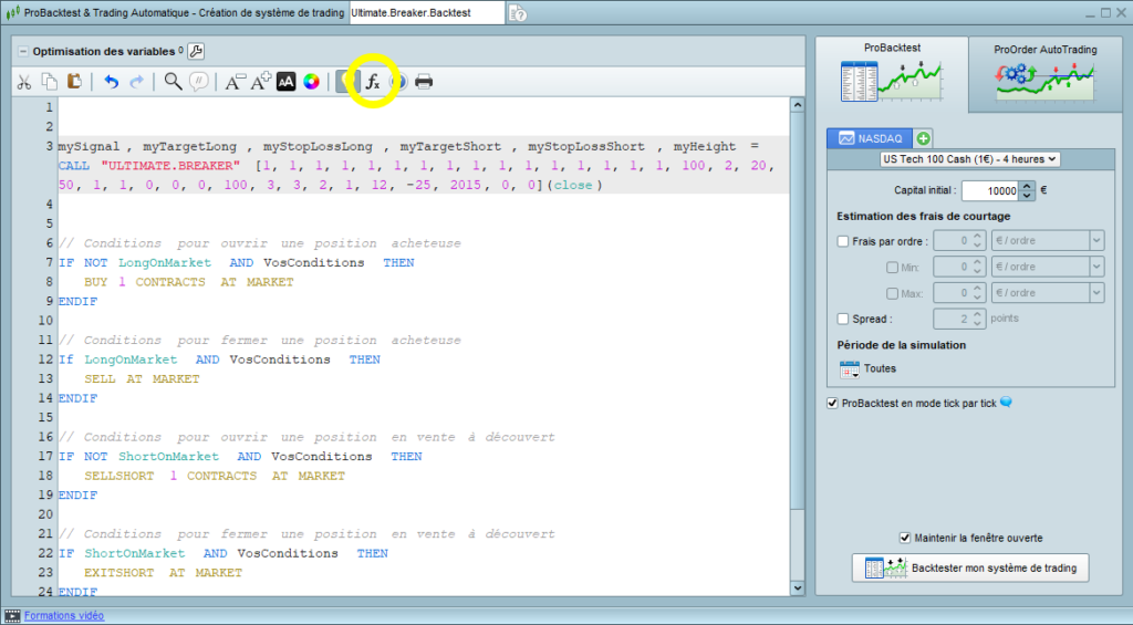 backtest integration