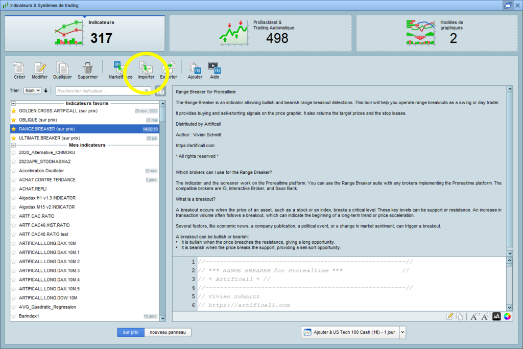 Indicator Import