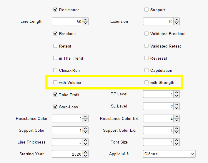 Volume and Strength Filter