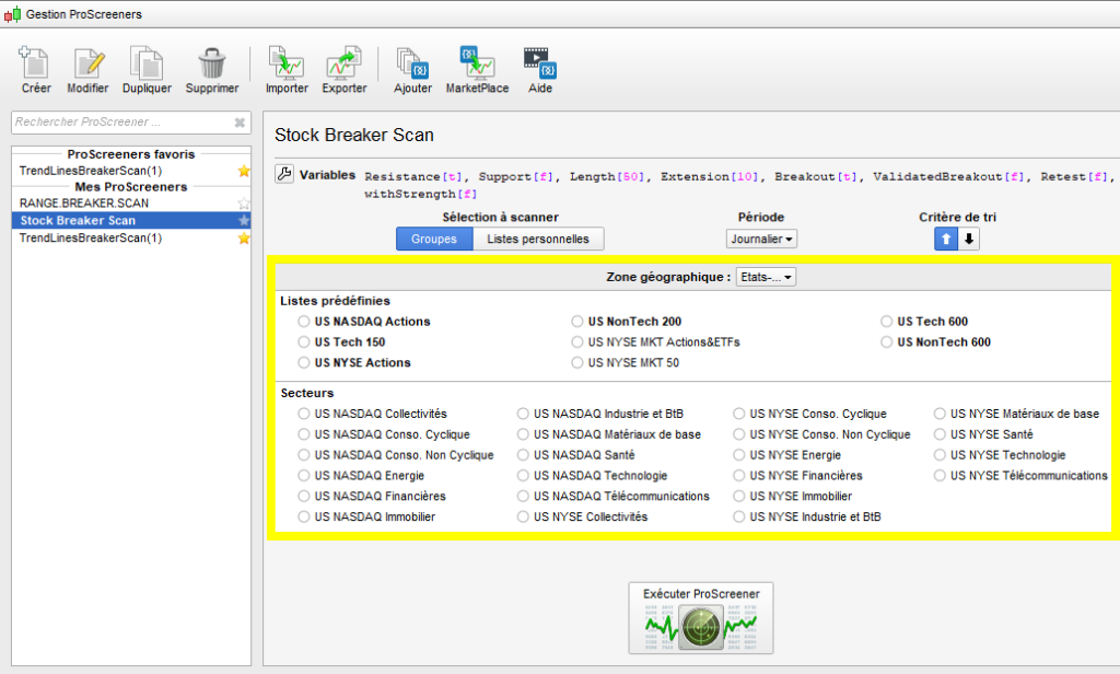 Screener Asset List