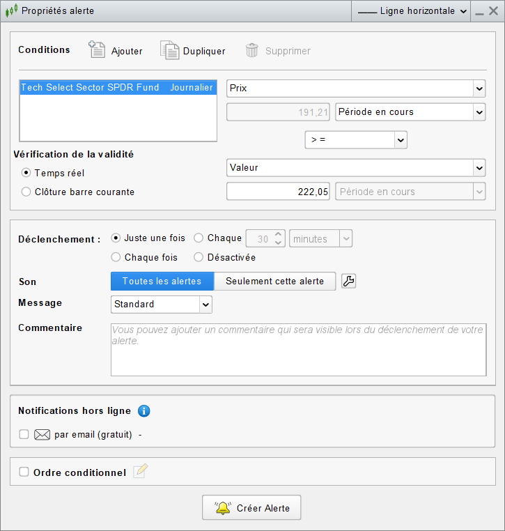 Prorealtime Alert Window