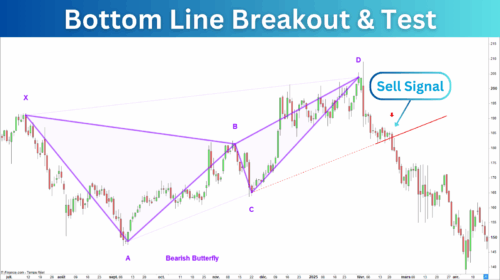 Harmonic Pattern Trendline Breakout
