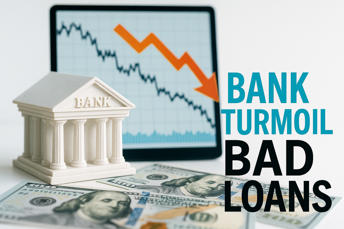 Read more about the article U.S. Banking Sector Faces Turbulence: Bad Loans Trigger Market Jitters