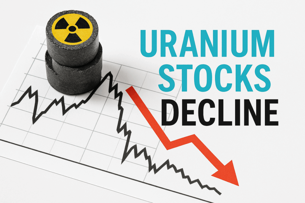 Uranium Stocks Decline Amid Market Volatility and Overvaluation Concerns