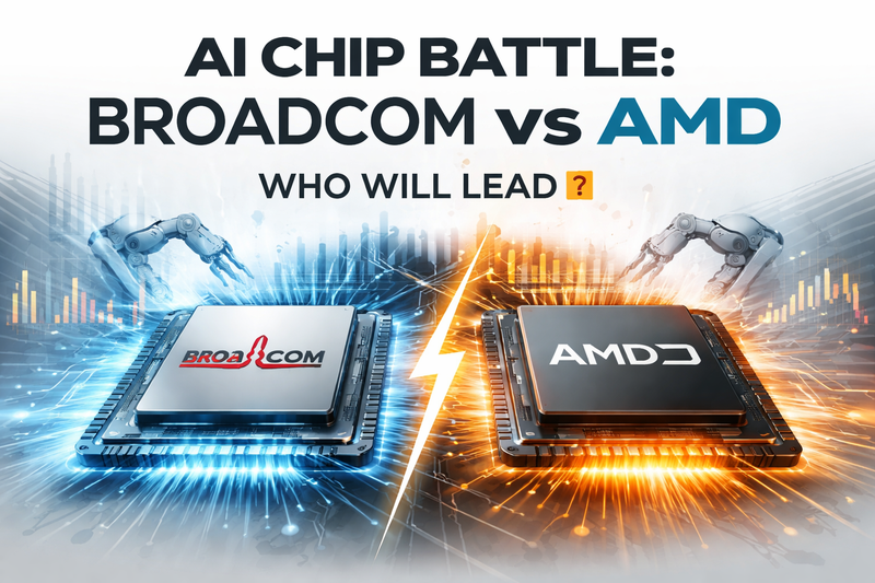 Read more about the article Broadcom vs AMD: Who Will Lead AI Chip Market by 2026?