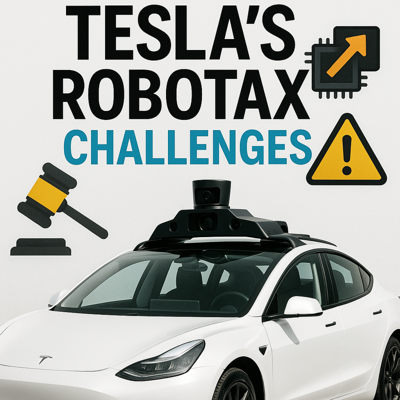 Read more about the article Tesla Struggles with Full Autonomy for Robotaxi Amid Regulatory and Trust Issues