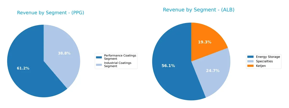 revenue by segment comparison
