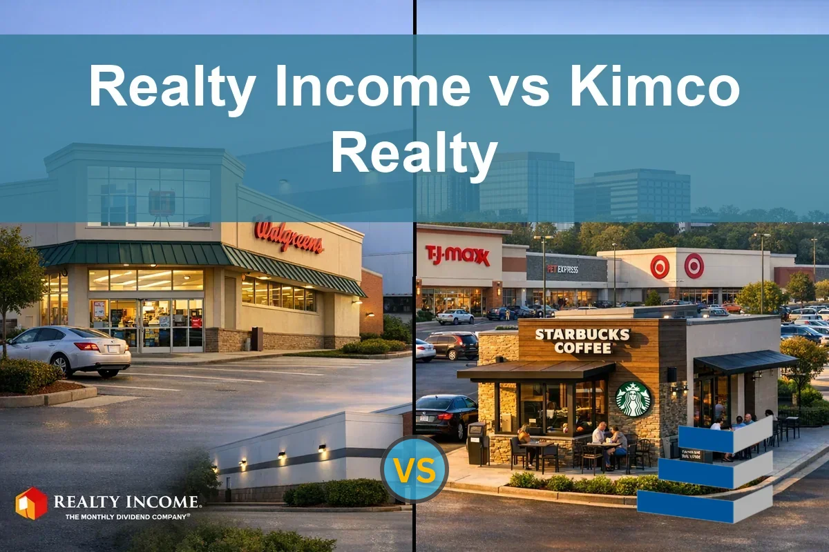 Read more about the article Realty Income vs Kimco Realty: Evaluating Income and Stability