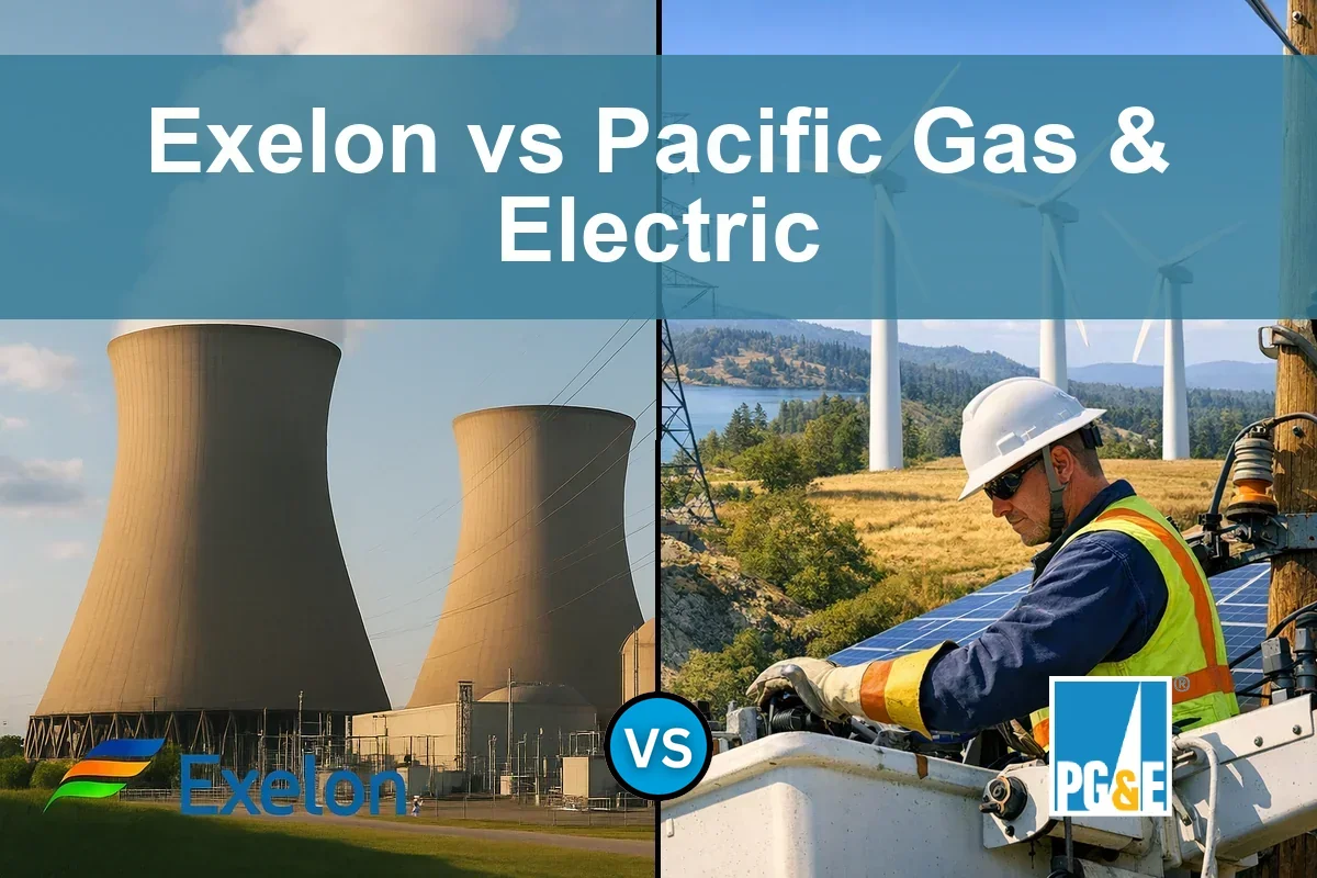 Read more about the article Exelon vs Pacific Gas & Electric: Which Utility Offers Better Value?