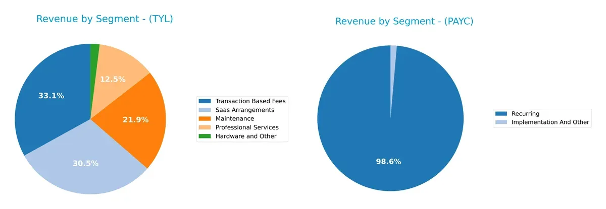 revenue by segment comparison